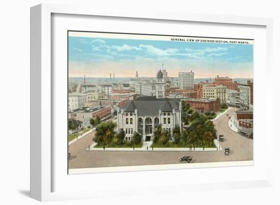 Business District, Fort Worth, Texas-null-Framed Art Print