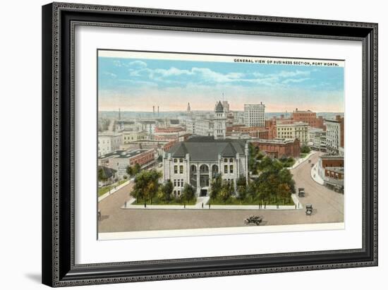 Business District, Fort Worth, Texas-null-Framed Art Print