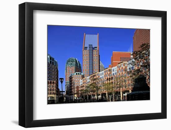Business District in The Hague, South Holland, Netherlands, Europe-Hans-Peter Merten-Framed Photographic Print