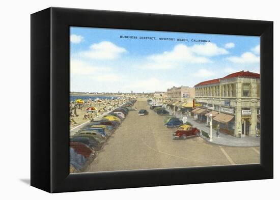 Business District, Newport Beach, California-null-Framed Stretched Canvas