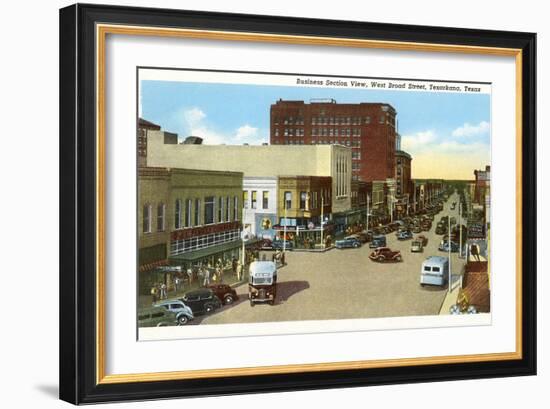 Business District, Texarkana Texas-null-Framed Art Print