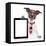 Business Dog Tablet Pc Ebook-Javier Brosch-Framed Premier Image Canvas