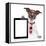 Business Dog Tablet Pc Ebook-Javier Brosch-Framed Premier Image Canvas