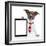 Business Dog Tablet Pc Ebook-Javier Brosch-Framed Photographic Print