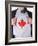 Business Man With Canadian Flag T-Shirt-IJdema-Framed Art Print