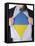 Business Man With Ukrainian Flag T-Shirt-IJdema-Framed Stretched Canvas