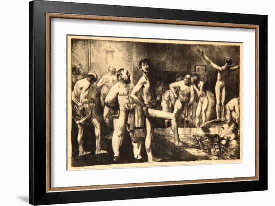 Business-Men's Bath, 1923-George Wesley Bellows-Framed Giclee Print