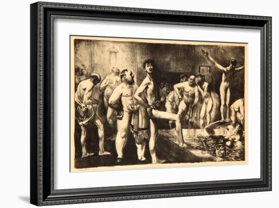 Business-Men's Bath, 1923-George Wesley Bellows-Framed Giclee Print