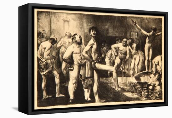 Business-Men's Bath, 1923-George Wesley Bellows-Framed Premier Image Canvas