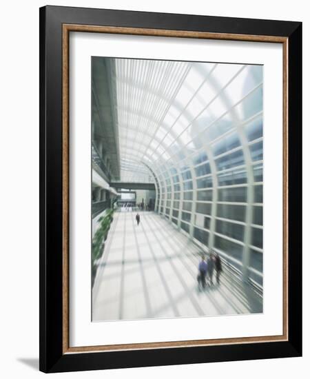 Business Travelers in Modern Airport-Bill Bachmann-Framed Photographic Print
