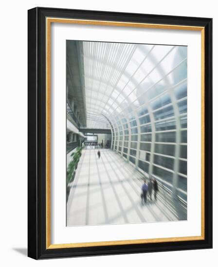 Business Travelers in Modern Airport-Bill Bachmann-Framed Photographic Print