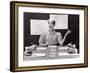Business Woman Wearing Fashion That Gives Wide Shoulder Look-Nina Leen-Framed Photographic Print
