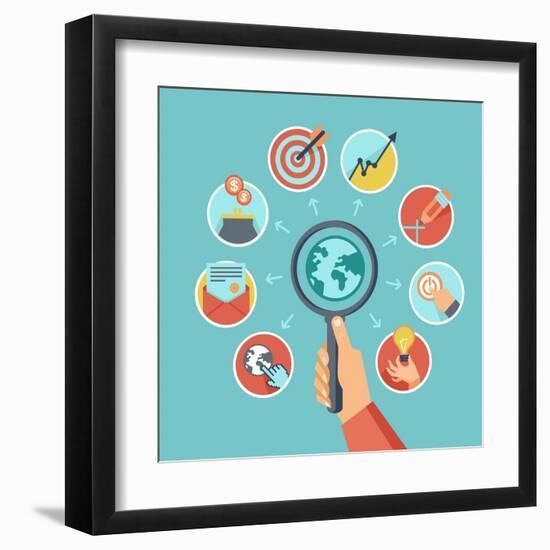 Business-venimo-Framed Art Print