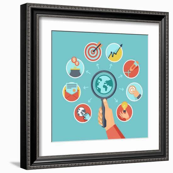 Business-venimo-Framed Art Print