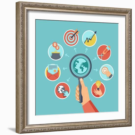 Business-venimo-Framed Art Print