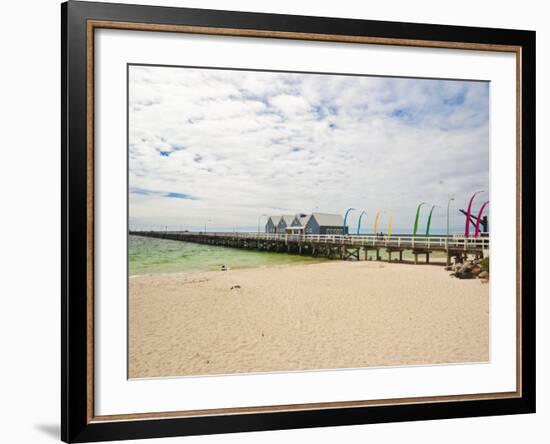 Busselton Jetty Built for the Logging Trade, Now a Tourist Attraction, Busselton, Western Australia-Robert Francis-Framed Photographic Print