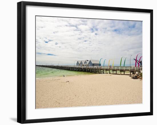 Busselton Jetty Built for the Logging Trade, Now a Tourist Attraction, Busselton, Western Australia-Robert Francis-Framed Photographic Print