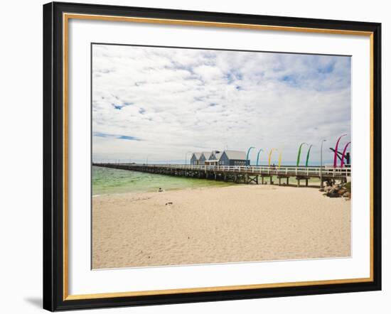 Busselton Jetty Built for the Logging Trade, Now a Tourist Attraction, Busselton, Western Australia-Robert Francis-Framed Photographic Print