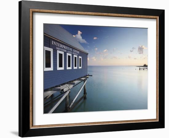 Busselton Pier at Dawn, Western Australia, Australia-Ian Trower-Framed Photographic Print