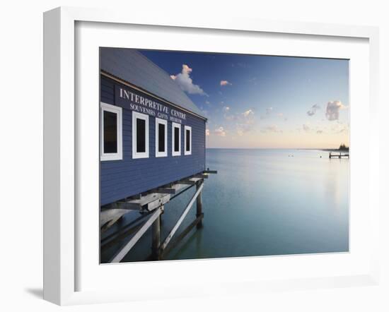 Busselton Pier at Dawn, Western Australia, Australia-Ian Trower-Framed Photographic Print