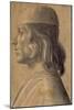 Bust-Length Portrait of a Man in Profile to Left, Wearing a Cap, 1475-1500-null-Mounted Giclee Print