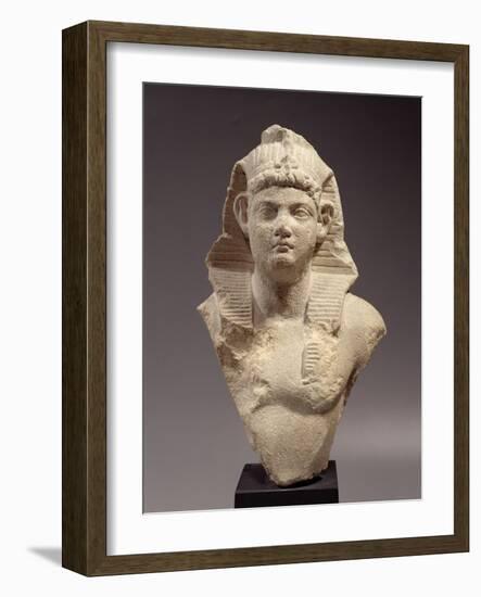 Bust of a Roman Emperor as a Pharaoh-Roman Period Egyptian-Framed Giclee Print