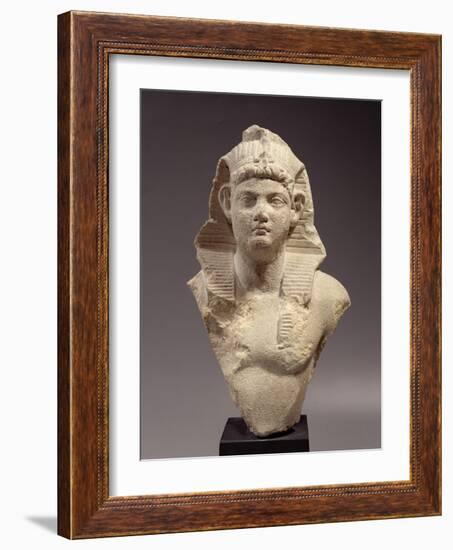 Bust of a Roman Emperor as a Pharaoh-Roman Period Egyptian-Framed Giclee Print