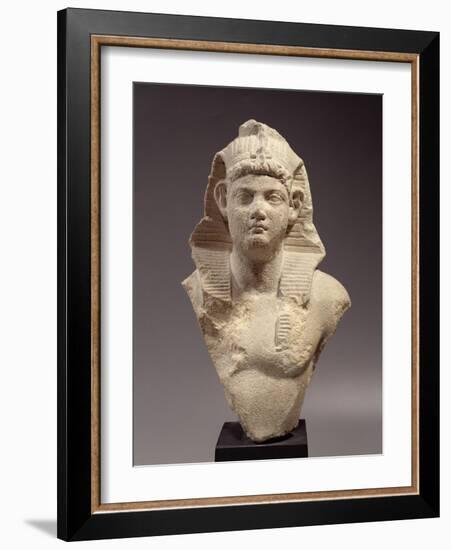 Bust of a Roman Emperor as a Pharaoh-Roman Period Egyptian-Framed Giclee Print