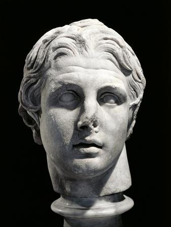 &amp;#39;Bust of Alexander, Hellenistic Marble Sculpture from Pergamum&amp;#39; Giclee ...