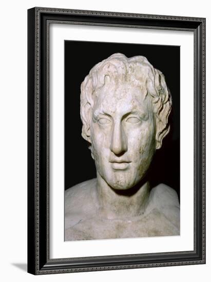 Bust of Alexander the Great, 4th century BC. Artist: Unknown-Unknown-Framed Giclee Print