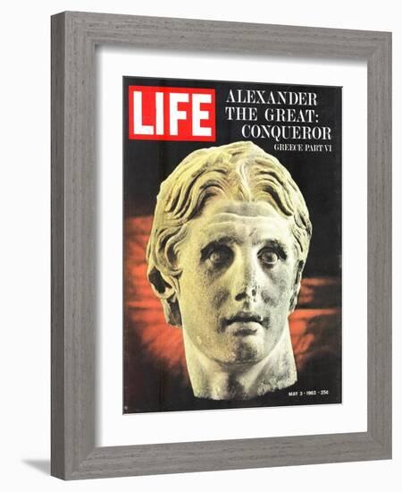 Bust of Alexander the Great, May 3, 1963-Dmitri Kessel-Framed Photographic Print