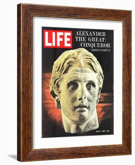 Bust of Alexander the Great, May 3, 1963-Dmitri Kessel-Framed Photographic Print