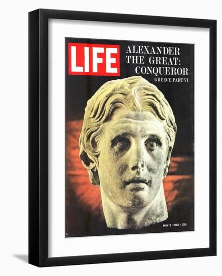 Bust of Alexander the Great, May 3, 1963-Dmitri Kessel-Framed Photographic Print