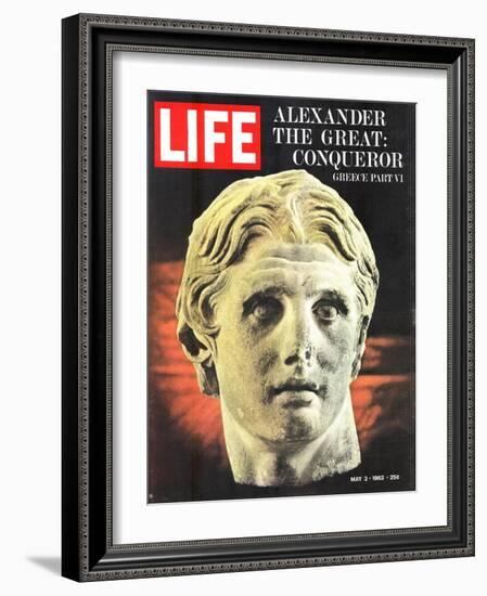 Bust of Alexander the Great, May 3, 1963-Dmitri Kessel-Framed Photographic Print