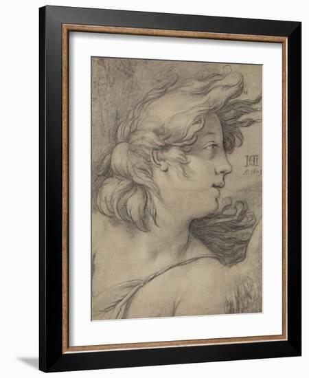 Bust of an Angel-Hendrick Goltzius-Framed Art Print