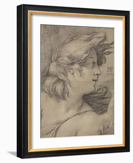 Bust of an Angel-Hendrick Goltzius-Framed Art Print