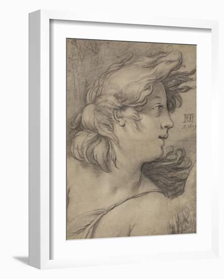 Bust of an Angel-Hendrick Goltzius-Framed Art Print