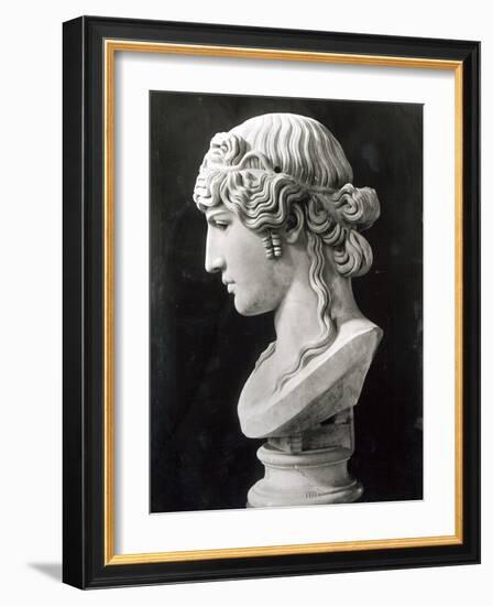 Bust of Antinous-Roman-Framed Giclee Print