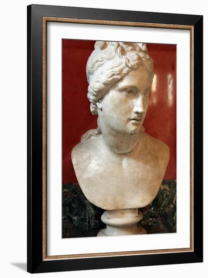 Bust of Aphrodite, Goddess of Beauty and Love-null-Framed Photographic Print