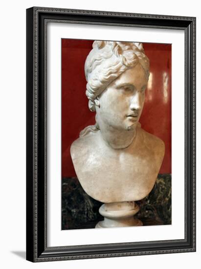 Bust of Aphrodite, Goddess of Beauty and Love-null-Framed Photographic Print