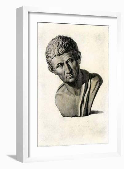 Bust of Aristotle-null-Framed Giclee Print