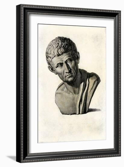 Bust of Aristotle-null-Framed Giclee Print