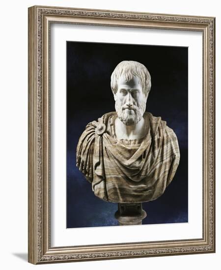 Bust of Aristotle-null-Framed Giclee Print