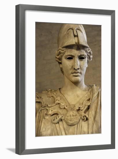 Bust of Athena. Roman Sculpture after Original of About 420 BC. Glyptothek. Munich. Germany-null-Framed Giclee Print