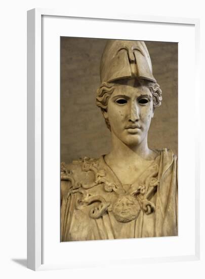 Bust of Athena. Roman Sculpture after Original of About 420 BC. Glyptothek. Munich. Germany-null-Framed Giclee Print