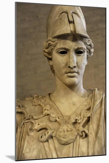 Bust of Athena. Roman Sculpture after Original of About 420 BC. Glyptothek. Munich. Germany-null-Mounted Giclee Print