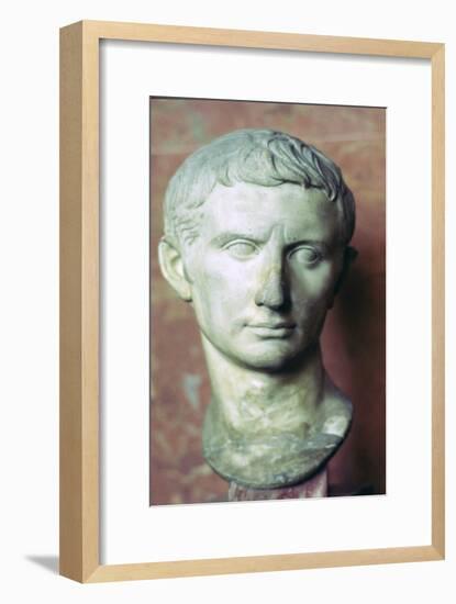 Bust of Augustus, 1st century BC. Artist: Unknown-Unknown-Framed Giclee Print