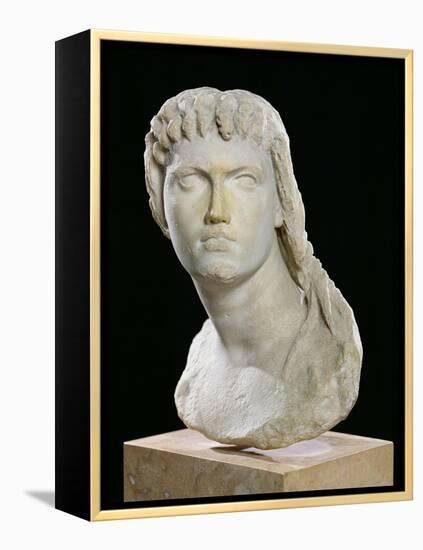 Bust of Cleopatra II (172-116 BC) or Her Daughter of Cleopatra III (141-101 BC)-null-Framed Premier Image Canvas