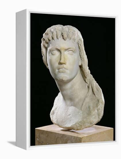 Bust of Cleopatra II (172-116 BC) or Her Daughter of Cleopatra III (141-101 BC)-null-Framed Premier Image Canvas