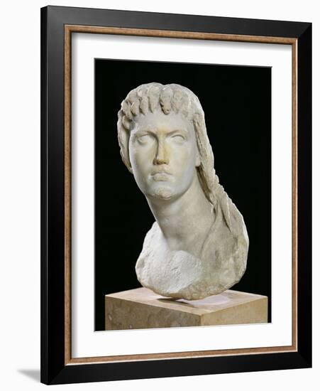 Bust of Cleopatra II (172-116 BC) or Her Daughter of Cleopatra III (141-101 BC)-null-Framed Giclee Print